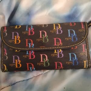 Dooney and Bourke Rainbow logo wallet